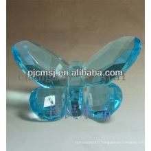 Souvenir bleu de papillon de cristal de Frigurine pour des faveurs de mariage